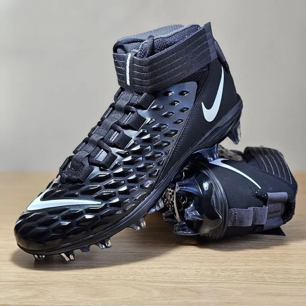 Nike Force Savage Pro 2 Football Cleats Shoes Black White AH4000-100 Men's 11 LE